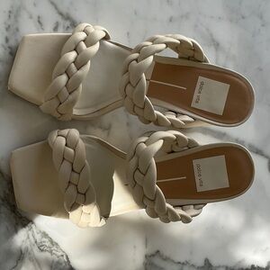 Dolce Vita Cream Braided Women's Sandals